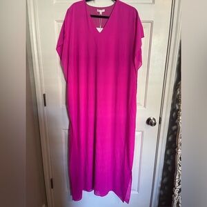 NWT Anna Cate Collection maxi kaftan 🌸 in Carmine Pink 🌸 sz Medium